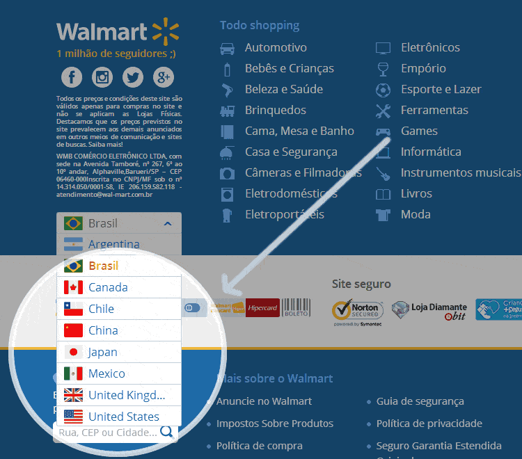 Walmart Orlando - Site americano