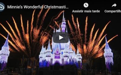 Vídeo do novo show de fogos de Natal na Disney