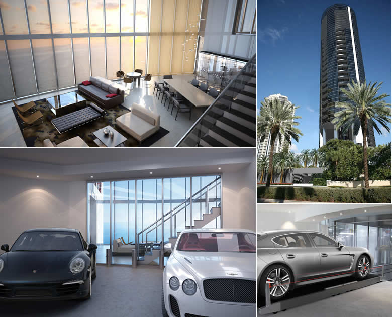 Porsche Design Tower em Miami - Sunny Isles Beach