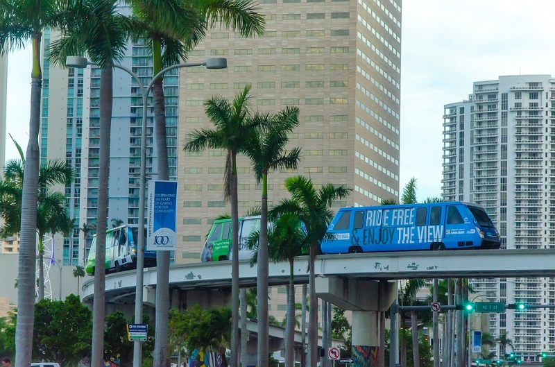 Metromover Miami - Transporte gratuito em Downtown e Brickell
