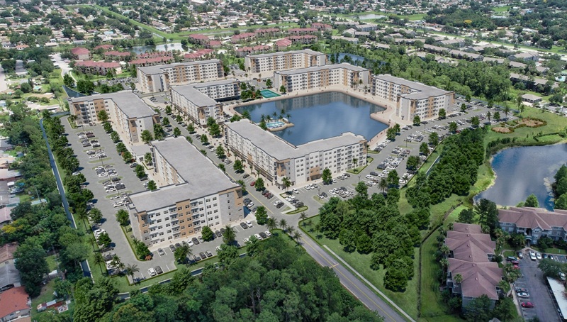 Foto panorâmica do empreendimento Millenia Park em Orlando